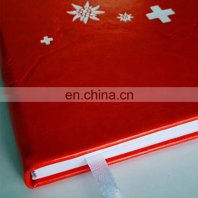 promotion gift writing wholesale customized OEM brand PU notebook organizer with elastic strap