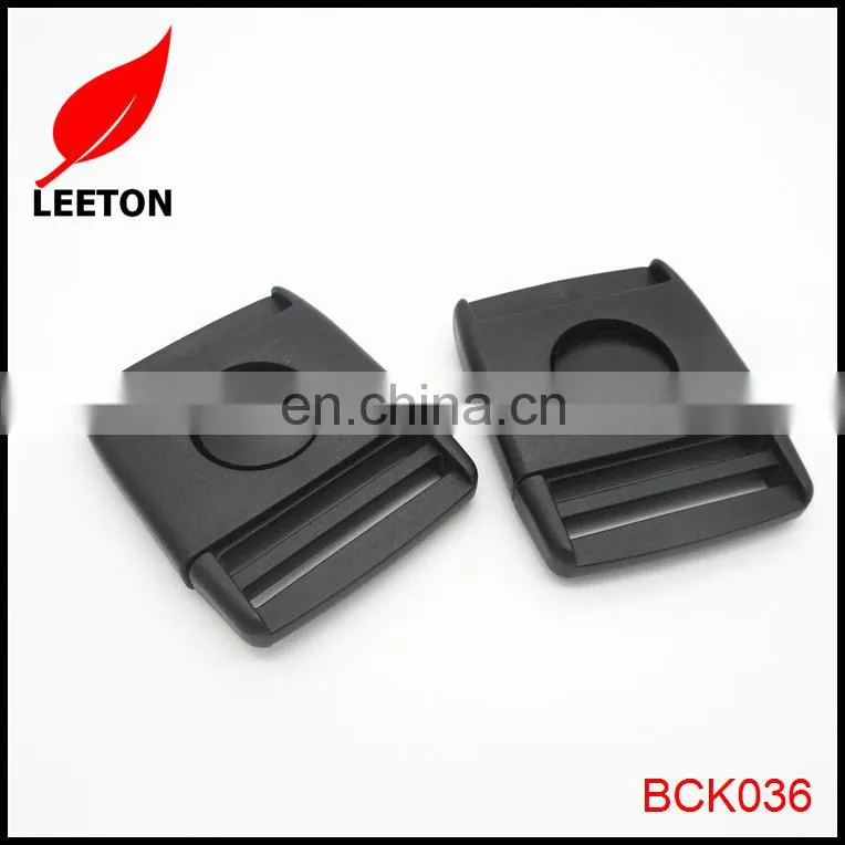 Factory supply 38mm plastic center press release buckle for bag