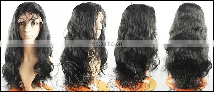 Hot Beauty Company 12-32 Inches Full Lace Virgin Human Hair Jewish Wigs