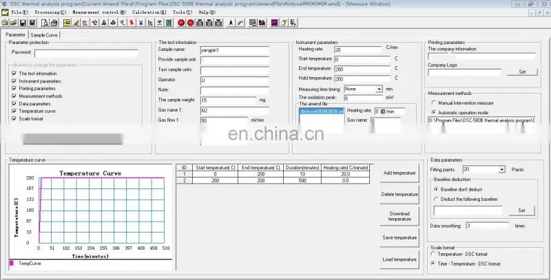 Determine And Research The Melting And Crystallization Process With touch screen DSC