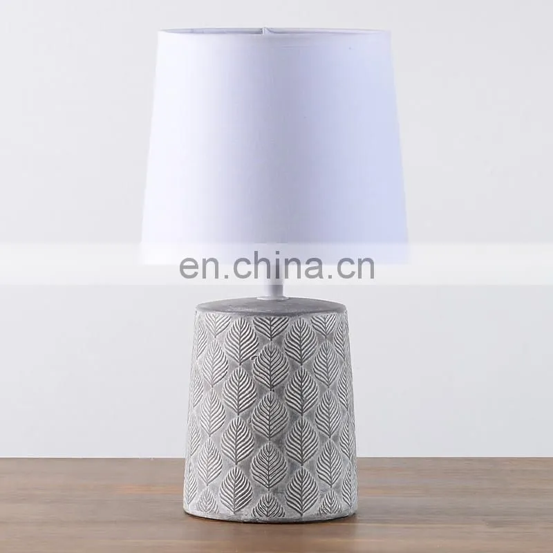 new design of flower pattern home decoration ceramic table lamp for indoor room