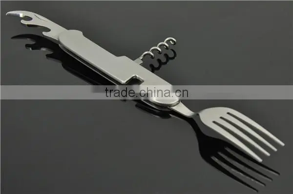 Camping Spoon Fork Multi Tool Outdoor Survival Knife