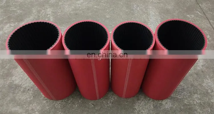 Red rubber coating timing belt for packing machine