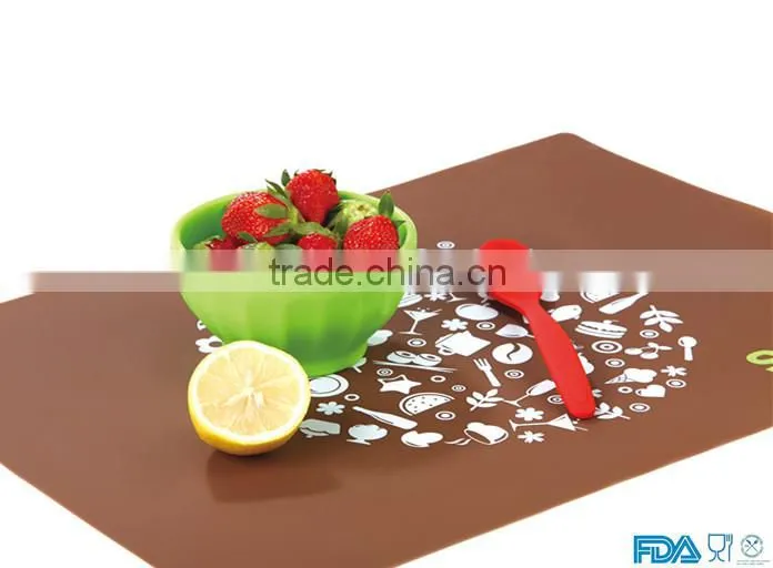 FDA standard heat resistant non-stick silicone spoon/silicone baby spoon