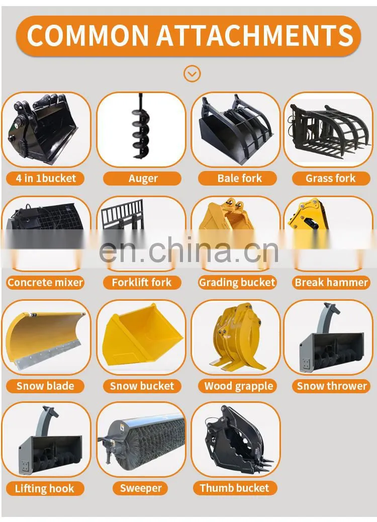 Factory supply professional Road construction heavy Duty Chinese Multifunction 2.5 ton backhoe loader