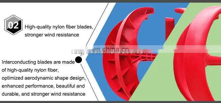 12V 24V Vertical Axis Wind Turbines Generator With Controller Lantern 5 Blades Motor Kit For Home Hybrids Streetlight