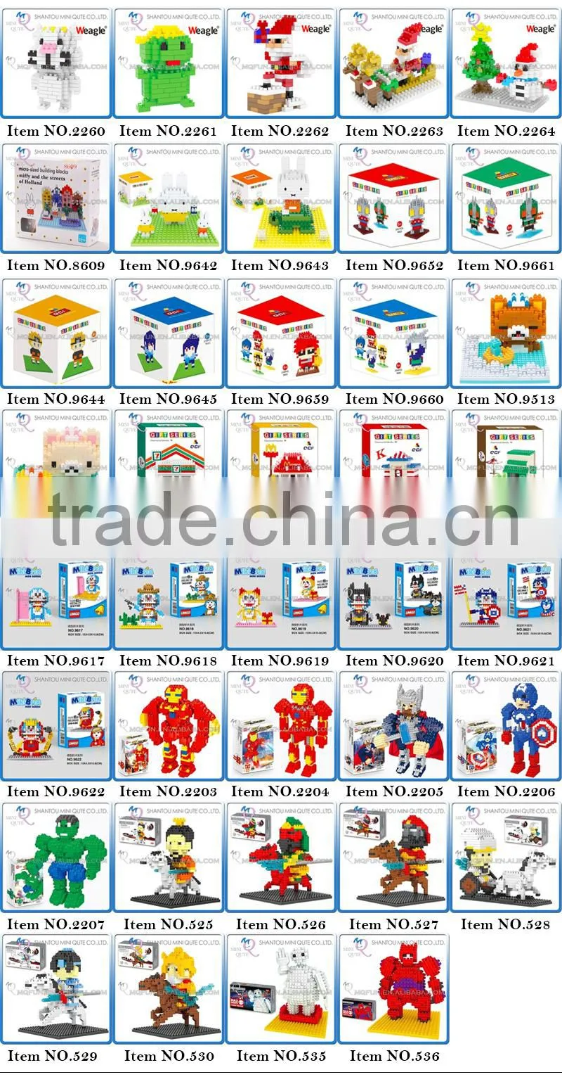 2016 new products Mini Qute loz diamond block 3d puzzle educational toys 3d games 3d puzzle toy