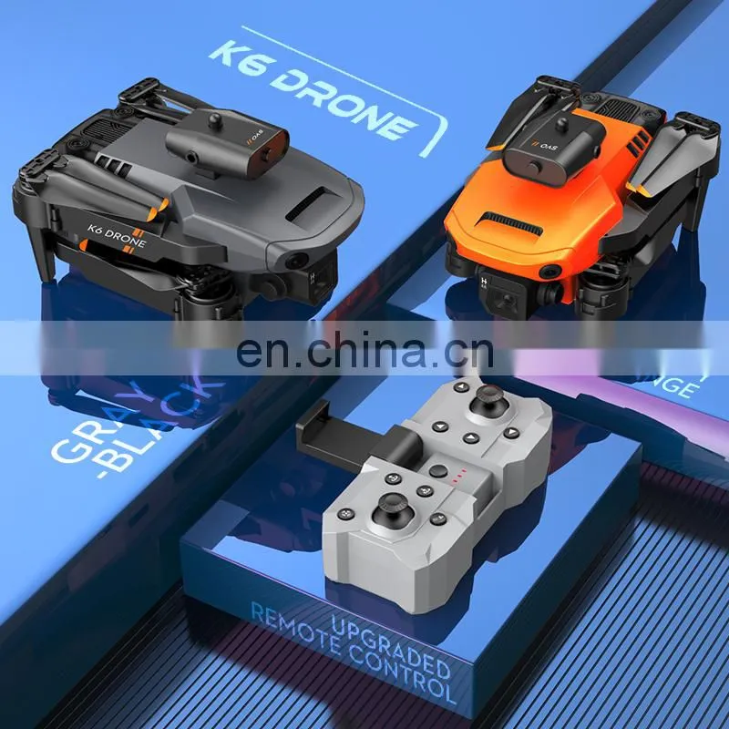 K6 Mini Drone 4K Dual Camera Wifi FPV Four Sides Infrared Obstacle Avoidance Foldable Quadcopter Gifts