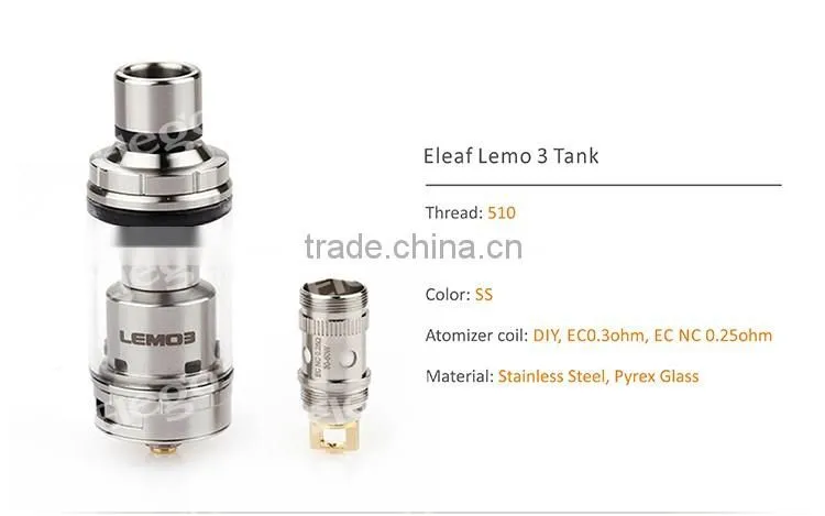 2016 New Vape Dual Use Eleaf Lemo 3 Tank, Best Price Lemo 3 wholesale