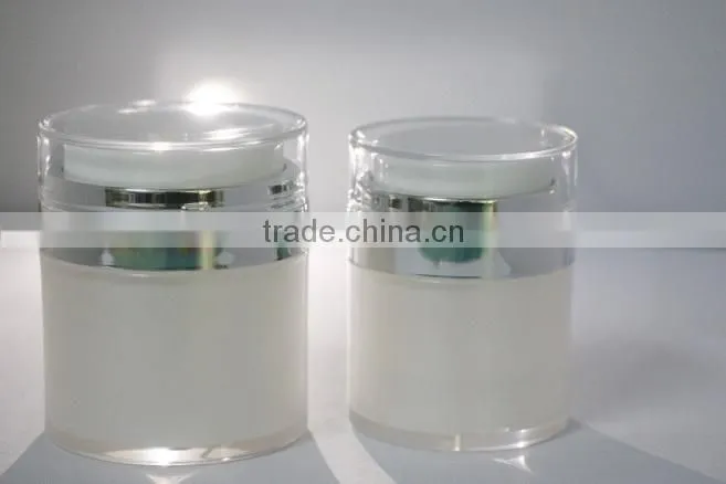 2015 Hot-sale High-grade 30G Acrylic Face Care Cream Airless Bottle with Acrylic Outer Bottle for Day Cream/ Night Cream