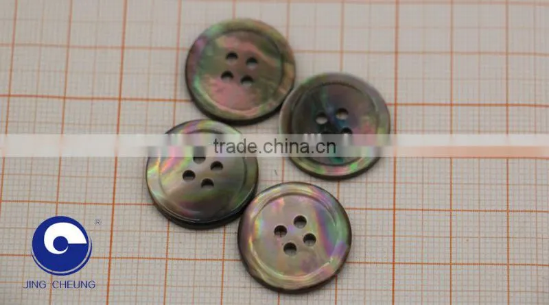 natural brown mother of peal shell button