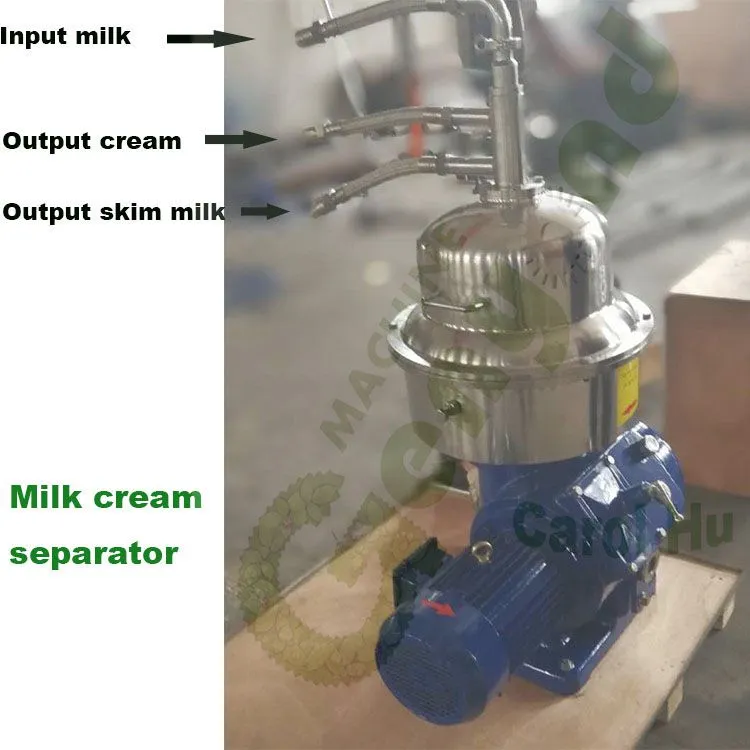 Factory Stainless Steel Electric Industrial Automatic Milk Cream Separating Equipment Milk Fat Separator Machine