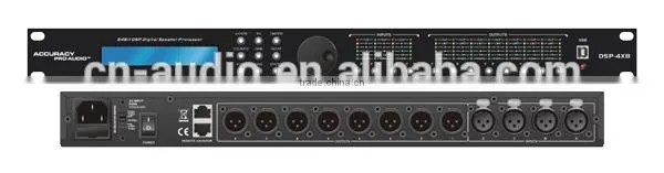 Professional Speaker Equalizer with DSP DSP-4X8