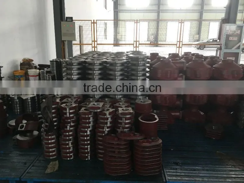 ball valve with long manual handle mill gearbox