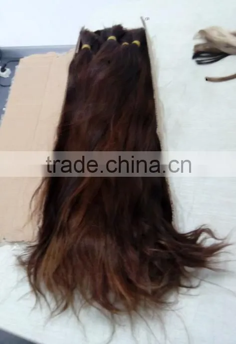 100% human hair unprocessed virgin hair silky no tangle