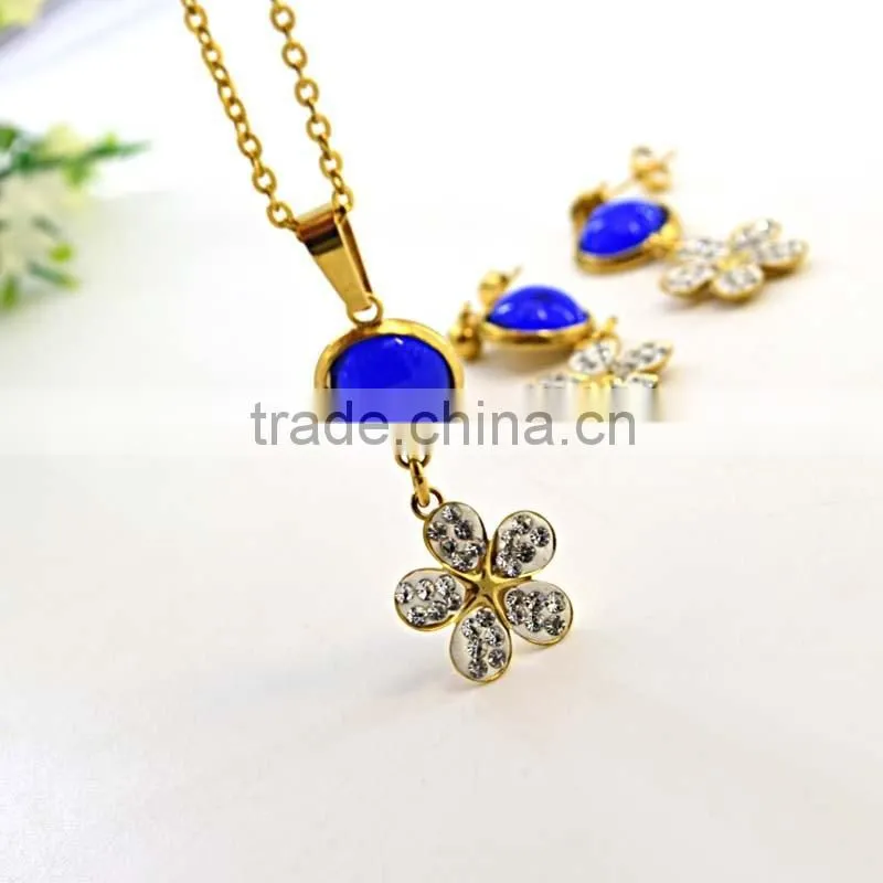 Wholesale Jewelry Pearl Necklaces Designs Teardrop Necklace Earrings Set