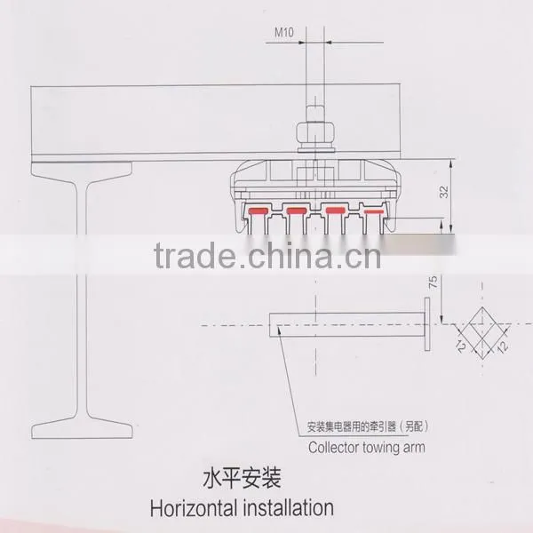 Easy Instalation Mobile Devices towing bracket for seamless conductor bar