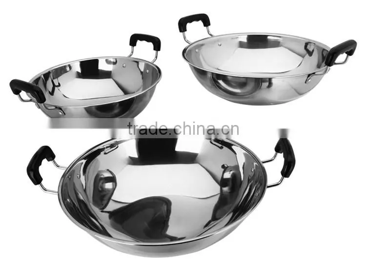 New Design Stainless Steel frying pan/ Balti Dish cooking/ kitchen tool set