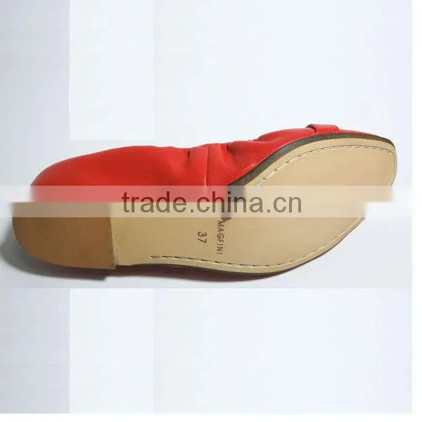 Latest casual leather shoes lady