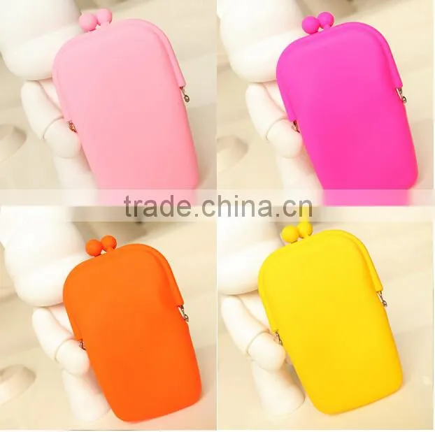 2015 Hot selling Silicone rubber cosmetic bag/colorful cosmatic bags