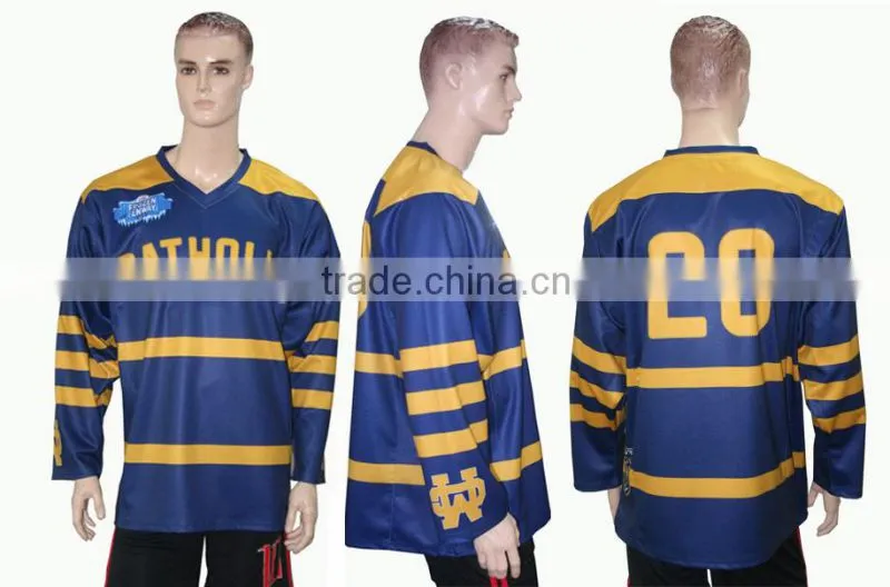 personalized custom sublimation blank hockey jersey