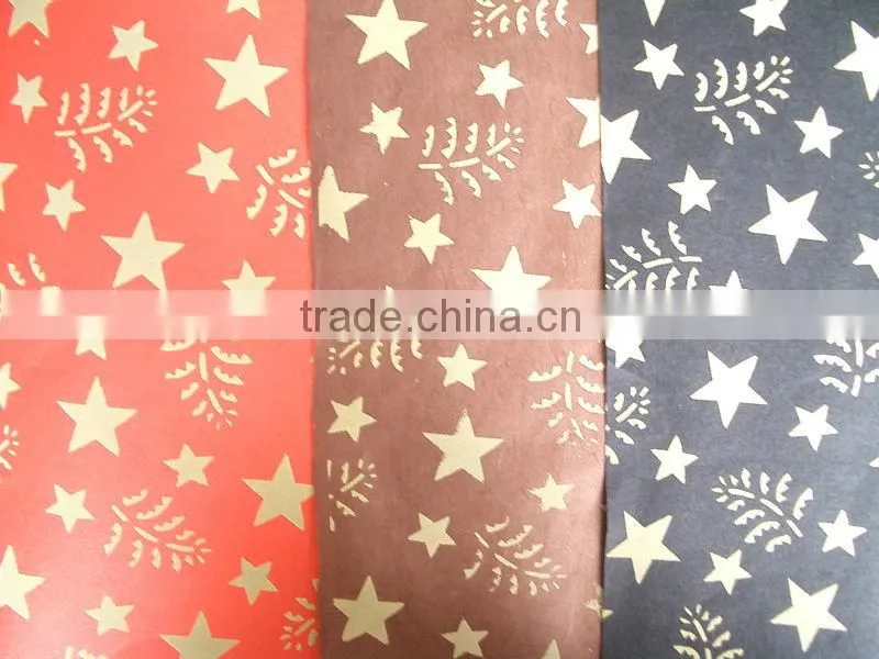 printed handmade paper table mat/pp101