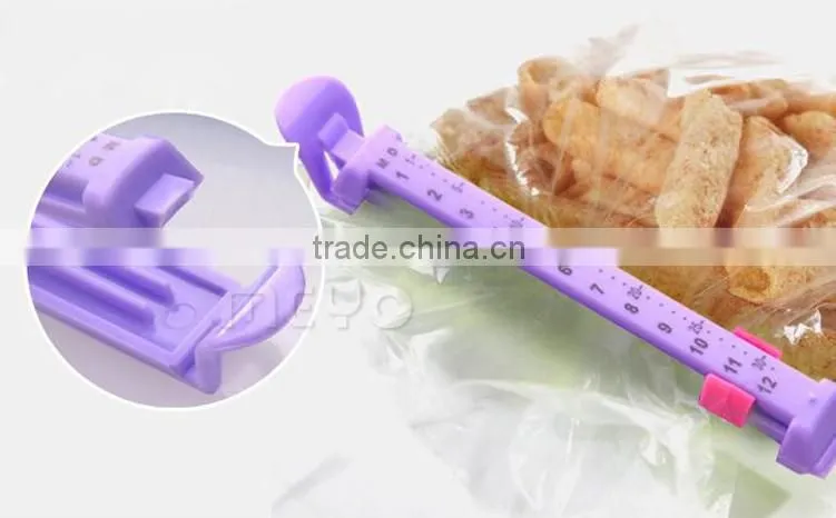 Promotional gift date counter scale sealer clip bag storage clip