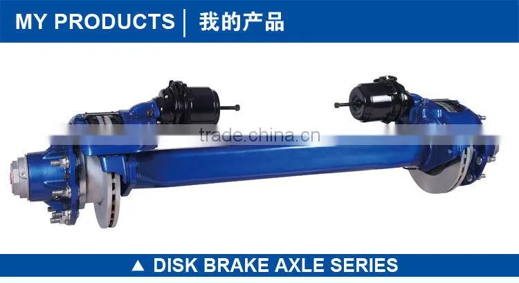 L1disk brake type semi-trailer torsion axles