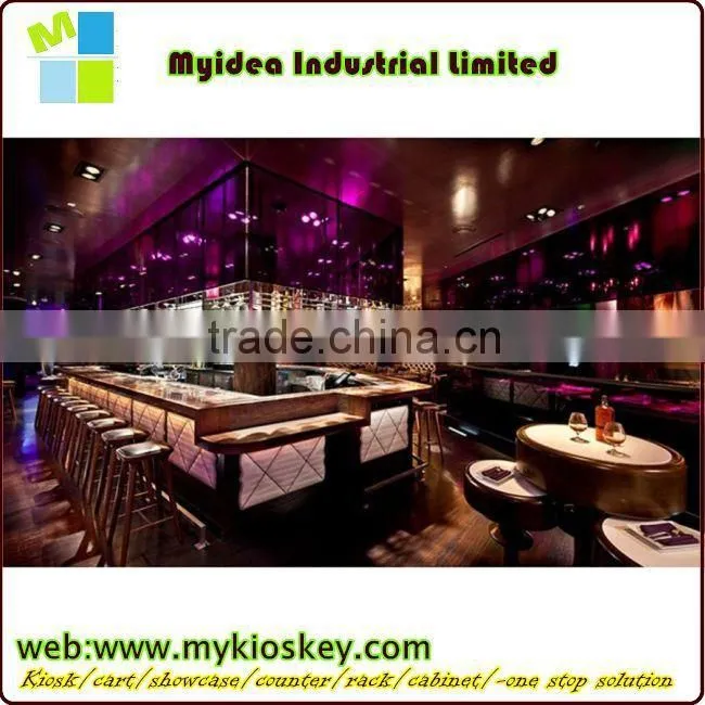 2014 LED used commercial bar sale/led disco furniture/bar counter boat shape bar counter