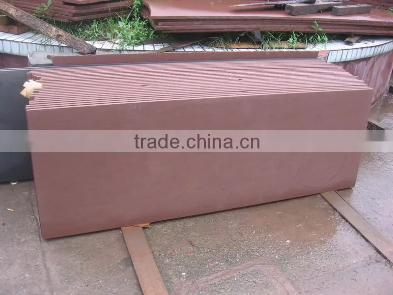 natural red sandstone block