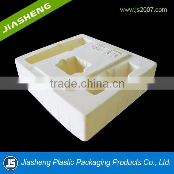 Plastic Cosmetic Packaging PS Flocked Tray