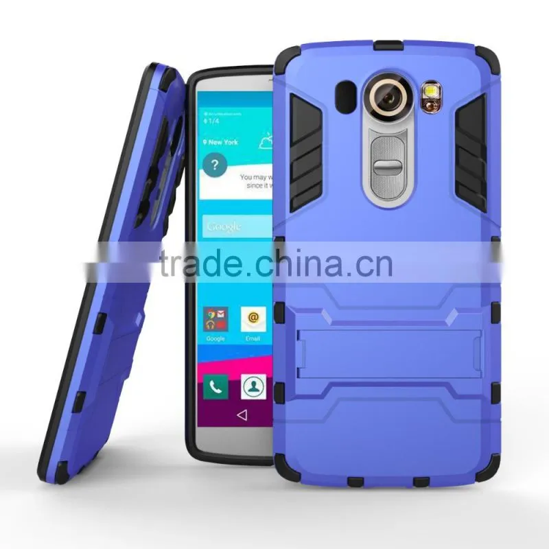 TPU+PC Back Case For LG V10 F600 with Phone stands Hard Case with stents MT-4788
