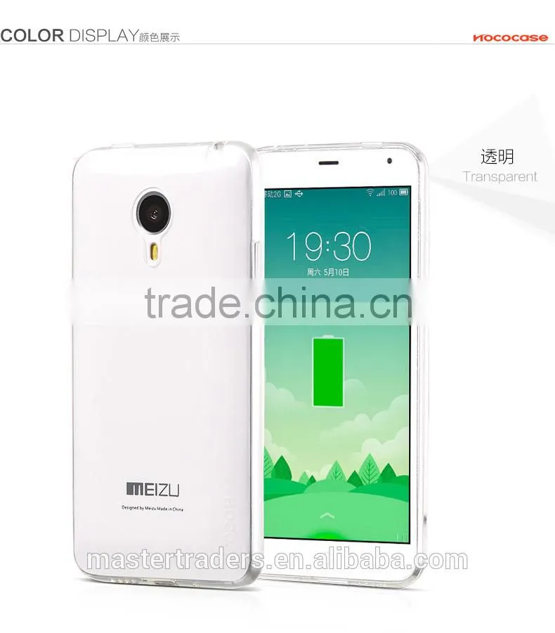 Original HOCO Light Series 0.6mm Ultra Thin Soft TPU Clear Protective Back Cover Case For Meizu MX4 MT-2942