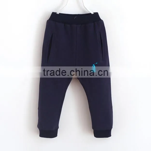 China supplier navy blue harem pants for kids