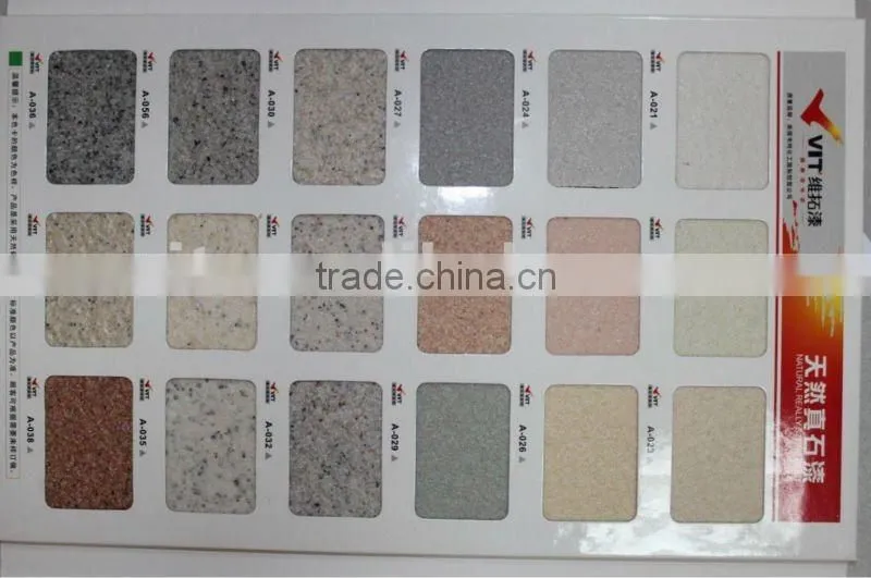 Natural stone texture paint for exterior wall