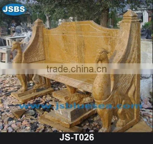 Carved Marble Table and Bench JS-T049