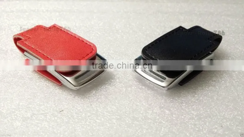 Custom high quality pu leather usb memory stick 1G 2G 4G 8G 16G 32G 64G with embossed logo