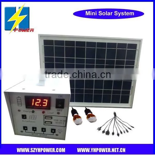 10w DC solar system with LED display