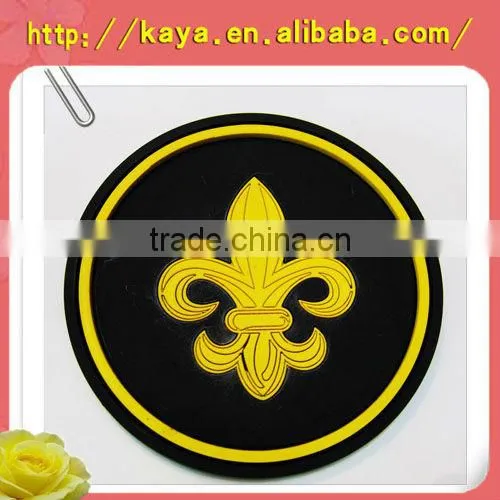 Plastic cartoon anti-slip coasters for home deco