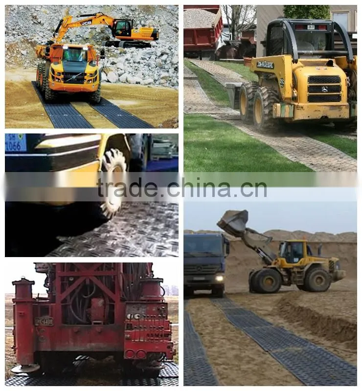 Lightweight plastic hdpe temporary roadways