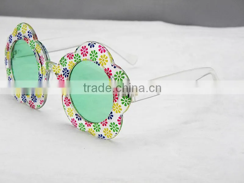multicolor flower christmas & party glasses for girls