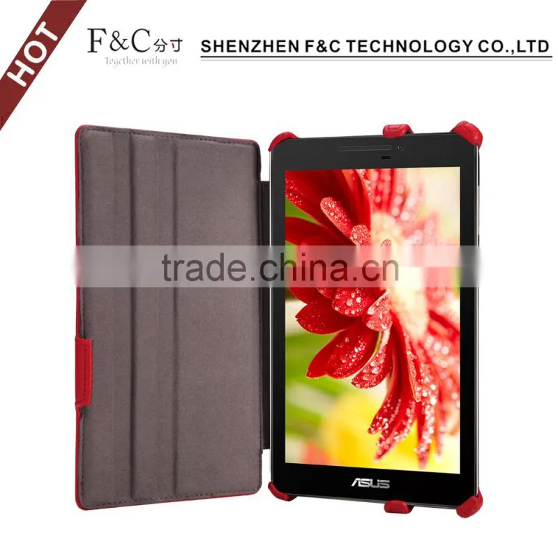 High quality anti-shocked leather case cover for ASUS ZenPad C 7.0 with multiple view angles