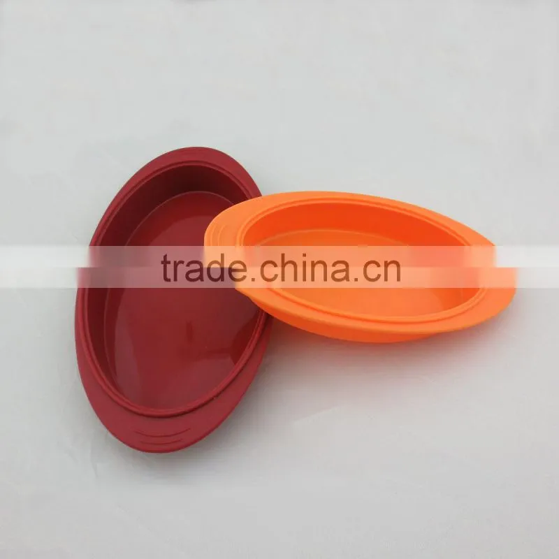 Eco-friend silicone bowl silicone kids lunch box customer logo silicone pan many colors available factory direct wholesale