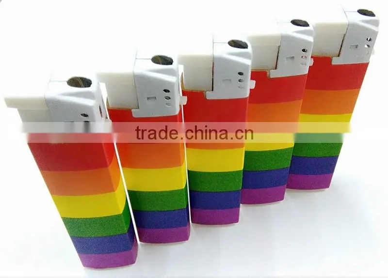 Fashion colored ribbon paper rechargeable lighter 2016