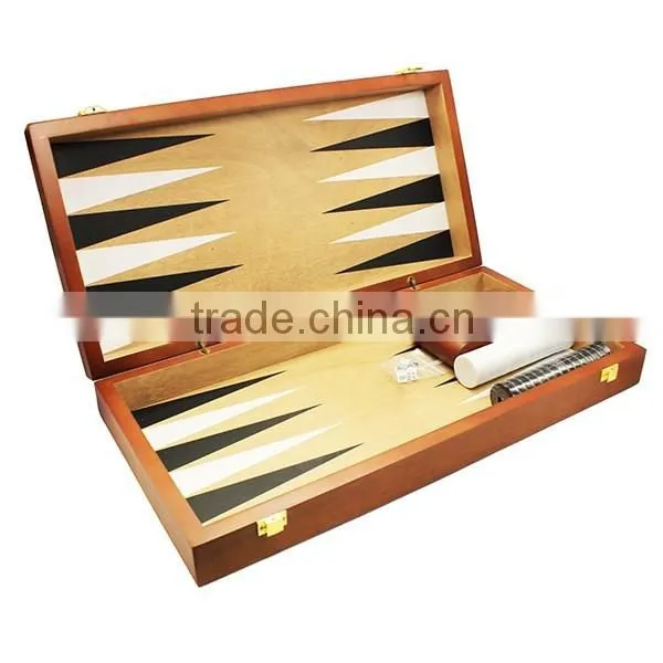 Game box Wooden backgammon and chess box and case CY-BH4