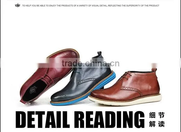 Good quality men leather boots for winter