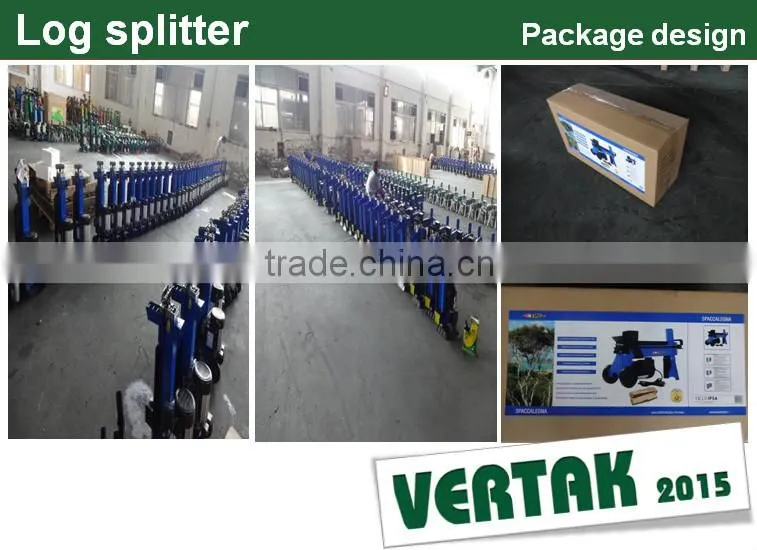 New arrival blue used wood log cutter and splitter/cheap log splitter for sale