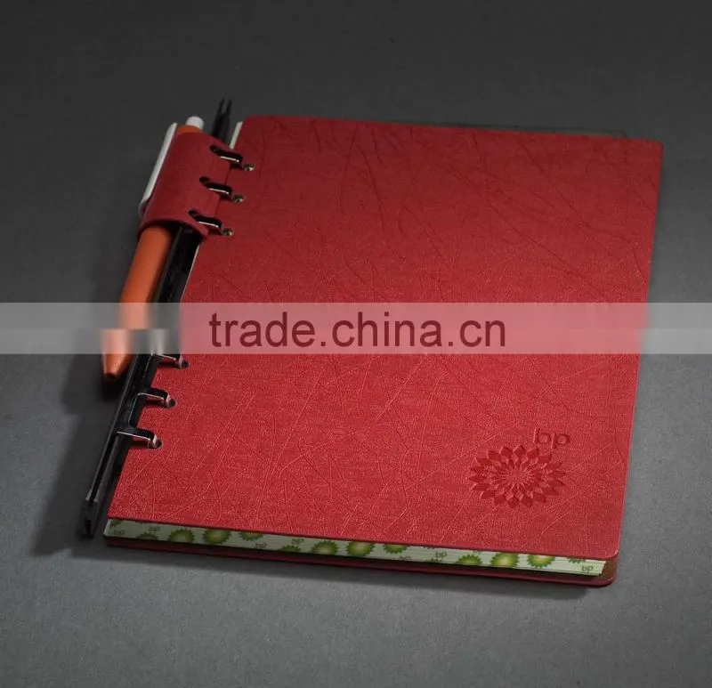 Pu Leather Notebook with Pen insert