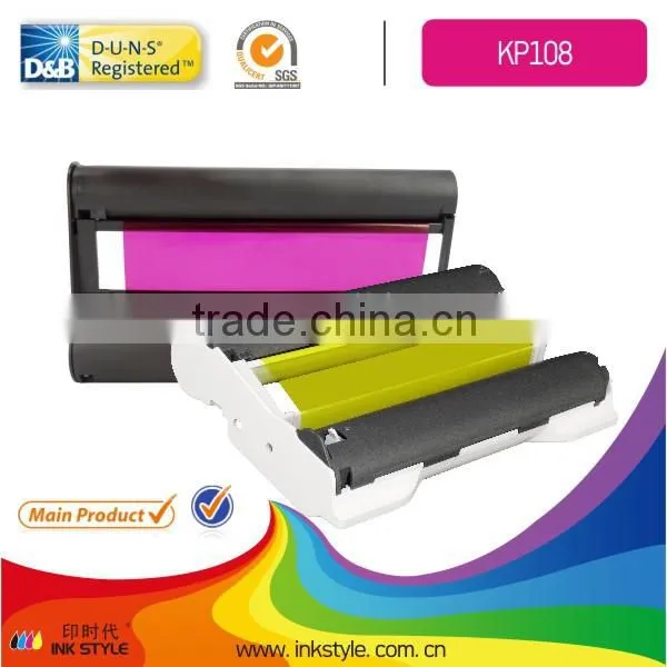 Inkstyle ink ribbon cartridges KP-108in for canon photo paper kp108in