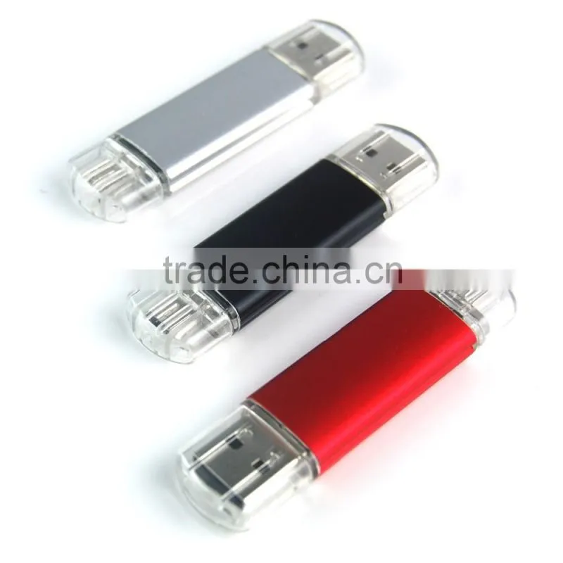 Promotional gift OTG usb flash drive 8gb 16gb 32gb metal USB pen drive android